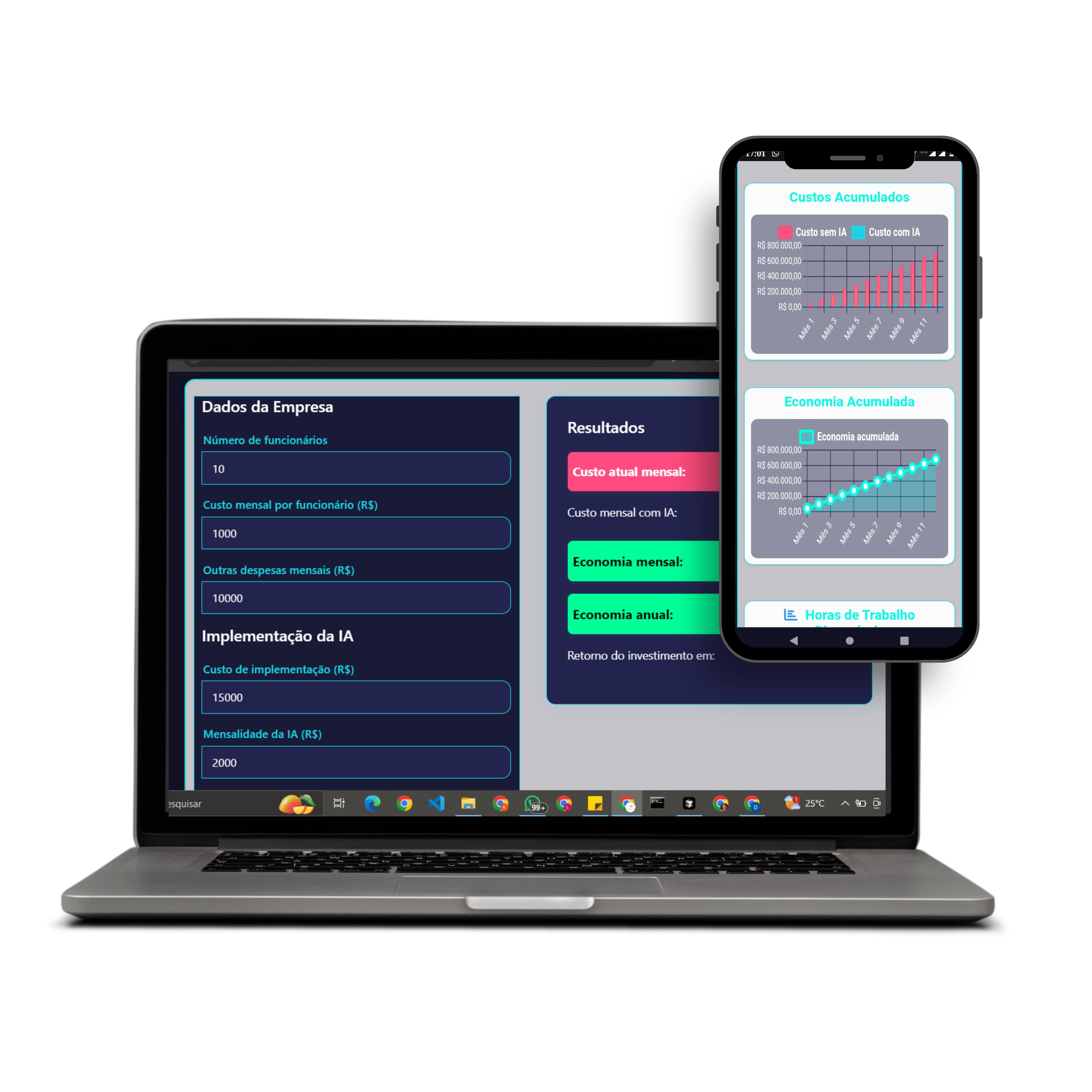 Calculadora de Economia com IA